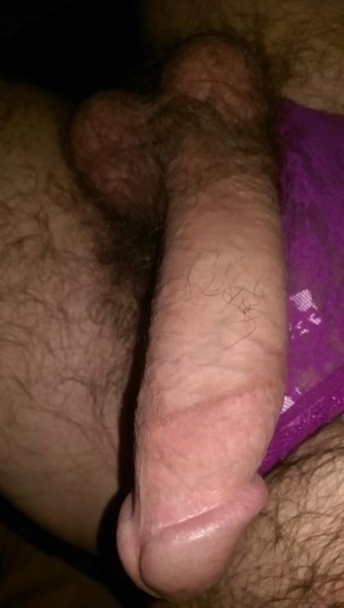 Throbbing cock, while feeling the pleasure of panties and a Boosty analysis toy.